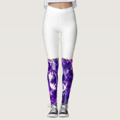 Paarse diamantLeggings Leggings (Voorkant)