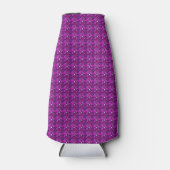 Paarse diamantontwerp flesjeskoeler (Voorkant)