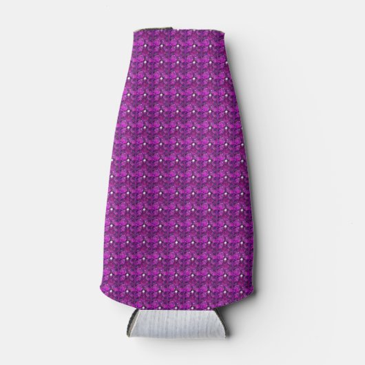 Paarse diamantontwerp flesjeskoeler (Voorkant)