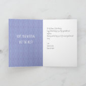 Paarse diamantpatroon verjaardagskaart voor dame kaart (Binnen)