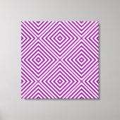 Paarse Diamond Chevron @ Emporiomoffa Canvas Afdruk (Voorkant)