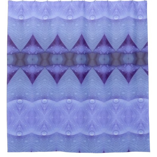 Paarse Diamond Ikat Douchegordijn (Voorkant)