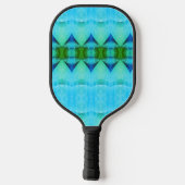 Paarse Diamond Ikat GL Pickleball Paddle (Achterkant)