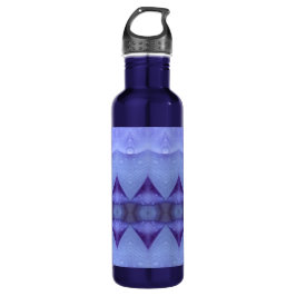 Paarse Diamond Ikat Yoga Mat Waterfles