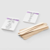 Paarse Diamond Infinity Trouwprogramma Fans Handwaaier (Niet-gemonteerd)