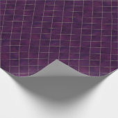 Paarse Diamond Luxury Wrapping Paper Cadeaupapier (Hoek)