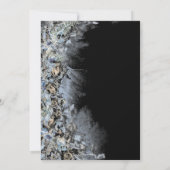 Paarse Diamond Queen Exclusive Quinceañera Kaart (Achterkant)