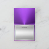 Paarse Diamond & Tiara bedankkaart (Binnen)