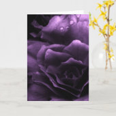 Paarse Dichte Omhooggaand van een Dubbele Begonia Kaart (Gele Bloem)