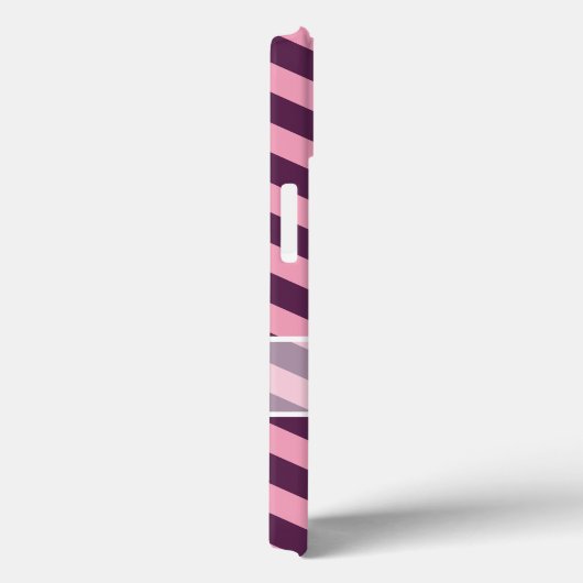 Paarse diepgevroren orchidee-Chevrons met Snowflak Case-Mate iPhone Case (Achterkant / Rechts)