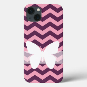 Paarse diepgevroren orchidee met vlinder Case-Mate iPhone case
