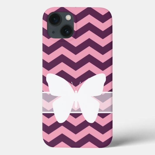 Paarse diepgevroren orchidee met vlinder Case-Mate iPhone case (Achterkant)