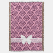 Paarse diepvriezer met vlinder deken (Voorkant Verticaal)