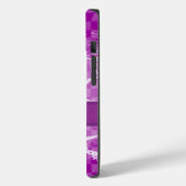 Paarse dierenkoppen met een gestileerde monogram Case-Mate iPhone case (Achterkant / Links)