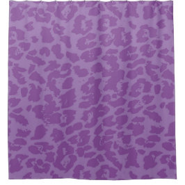 Paarse dierenpot douchegordijn