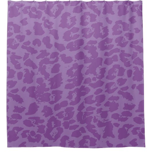Paarse dierenpot douchegordijn (Voorkant)