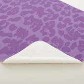 Paarse dierenpot sherpa deken (3/4)