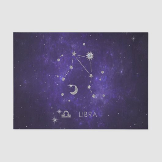 Paarse dierenriem | Kosmische Astrologie Horoscoop Tissuepapier (Voorkant)