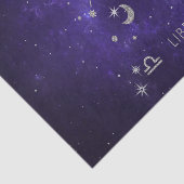 Paarse dierenriem | Kosmische Astrologie Horoscoop Tissuepapier (Detail)