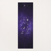 Paarse dierenriem | Kosmische Astrologie Horoscoop Yogamat (Achterkant)