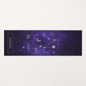 Paarse dierenriem | Kosmische Astrologie Horoscoop Yogamat (Voorkant (horizontaal))