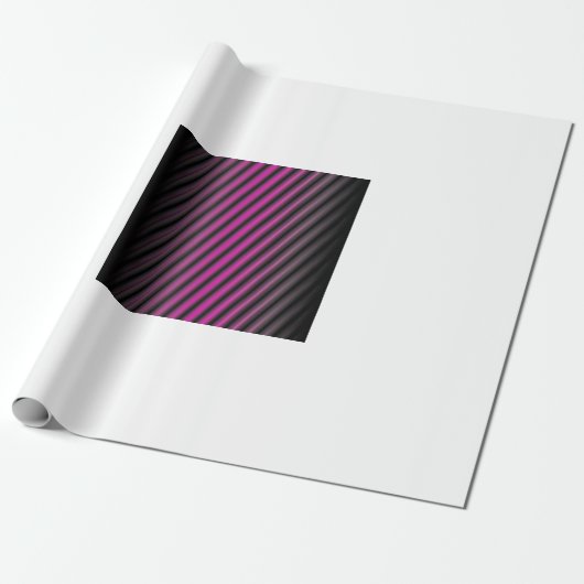 Paarse diffuse lijnen cadeaupapier (Uitgerold)