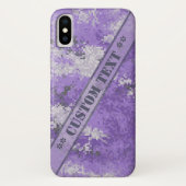 Paarse Digi Camo met aangepaste tekst Case-Mate iPhone Case (Achterkant)