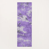 Paarse Digi Camo met aangepaste tekst Yogamat (Achterkant)