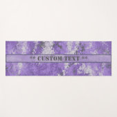 Paarse Digi Camo met aangepaste tekst Yogamat (Voorkant (horizontaal))