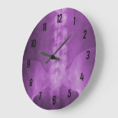 Paarse digitale röntgenwandklok grote klok (Hoek)