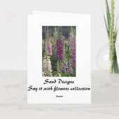 Paarse digitalissen… kaart (Achterkant)