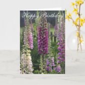 Paarse digitalissen… kaart (Gele Bloem)