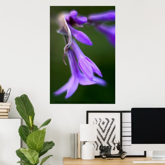 " Paarse dingen" van Andrew Gettler Poster (Thuiskantoor)