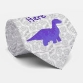 Paarse Dino-Stropdas Stropdas (Opgerold)