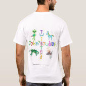 Paarse Dino T-shirt (Achterkant)