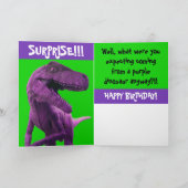 Paarse Dinosaur Kaart (Binnen)