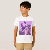 Paarse Dinosaur T-Rex T-shirt (Voorkant volledig)