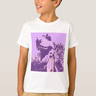 Paarse Dinosaur T-Rex T-shirt