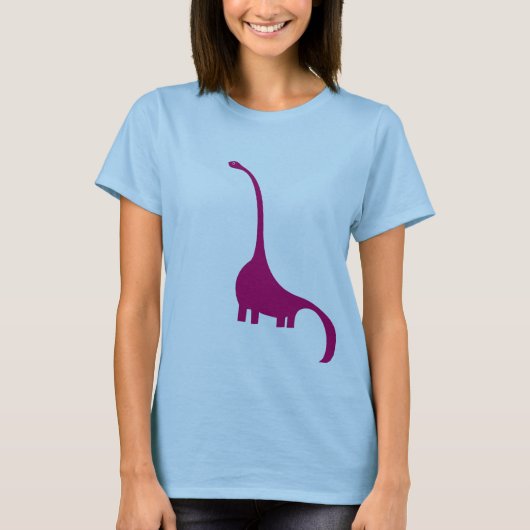 Paarse Dinosaur T-shirt (Voorkant)