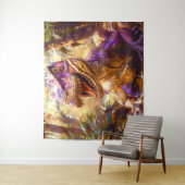 Paarse Dinosaur Wandkleed (In situ)