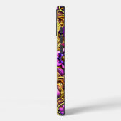 Paarse Dinosaurus Art Phone Case (Achterkant / Links)