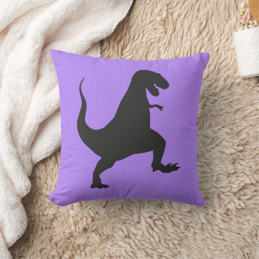 Paarse dinosauruskussen kussen (Deken)