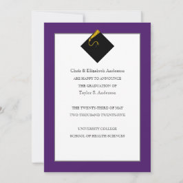 Paarse Diploma-uitreiking Aankondiging