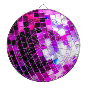 Paarse Disco Ball Dartbord