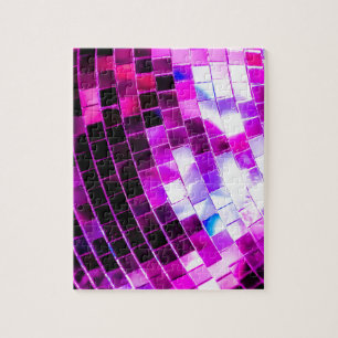 Paarse Disco Ball Legpuzzel