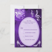 Paarse Disco Ball Sparkle Heels RSVP (Achterkant)