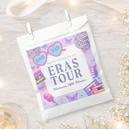 Paarse disco in mijn verjaardagstijd bedankzakje (Geknipt)