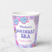 Paarse disco in mijn verjaardagstijd papieren bekers (Voorkant)