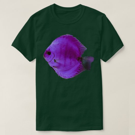 Paarse discus t-shirt (Design voorkant)