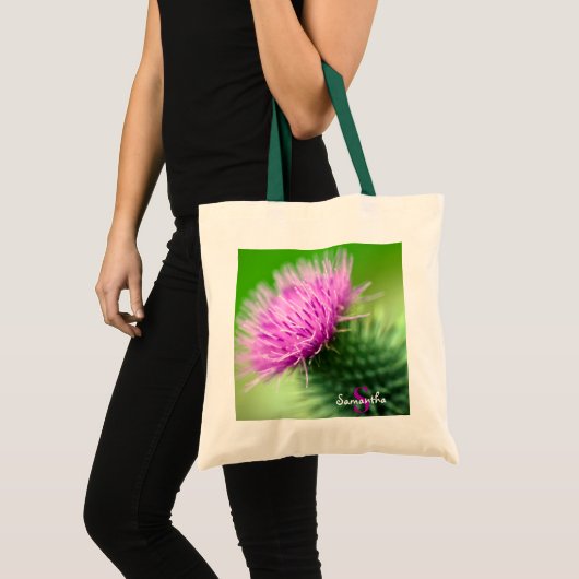 Paarse distel Canvas tas (Voorkant (product))